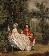 Thomas Gainsborough Conversation in the Park Spain oil painting artist